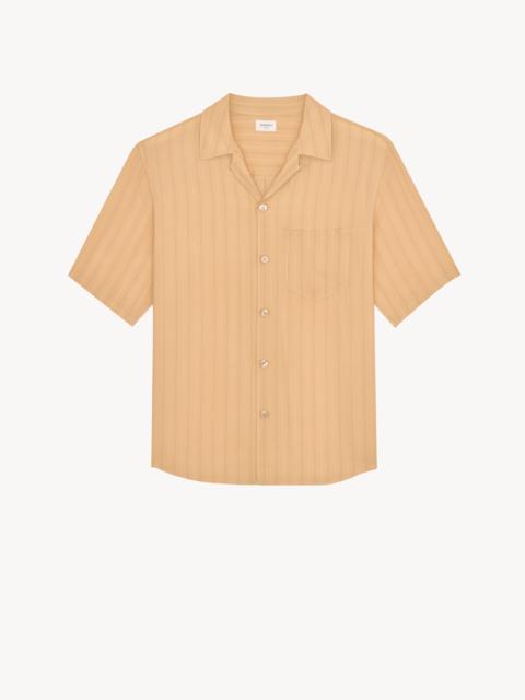 SAINT LAURENT SHIRT IN STRIPED SILK