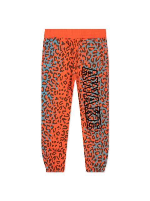AWAKE NY AWAKE BLOCK LOGO SWEATPANT - PRINTED LEOPARD