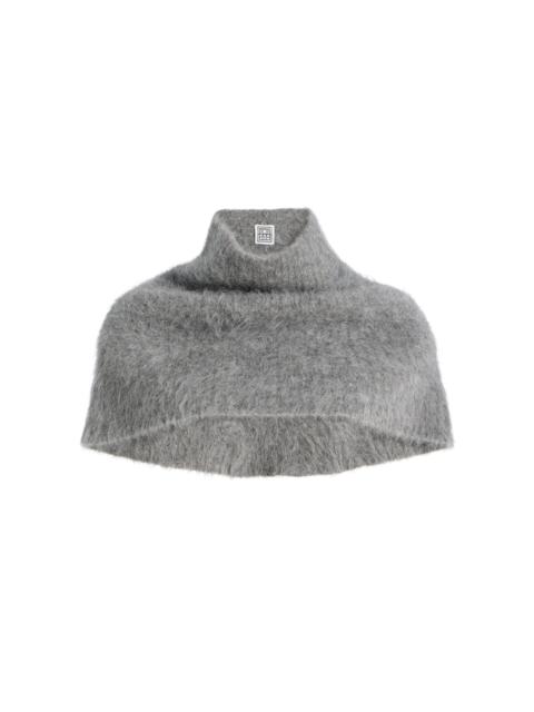 TOTEME Funnel Alpaca-blend Neck Warmer grey