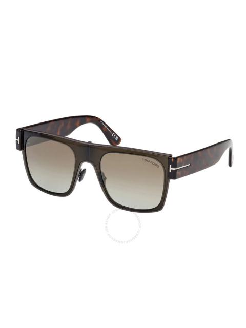 Tom Ford Edwin Brown Gradient Browline Men's Sunglasses FT1073 51G 54