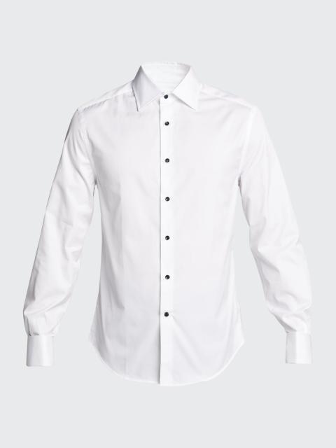 Brunello Cucinelli Men's French-Cuff Tuxedo Dress Shirt