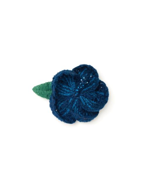 Alanui Hibiscus Embroidered Brooch