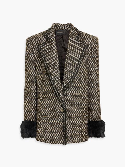 Other Designers Kacey metallic tweed blazer