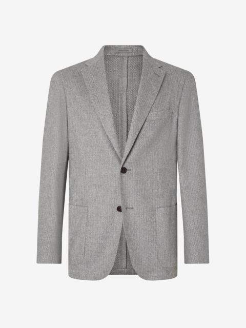 CORNELIANI Grey cashmere and silk jacket