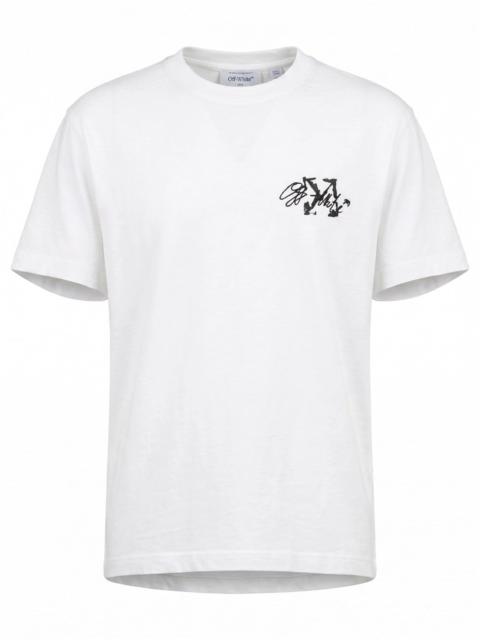 Off-White Off White Men `Stroke 2 Arrow Skate` T-Shirt