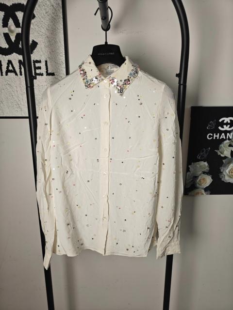 Miu Miu Miu Miu Diamond-Studded Shirt