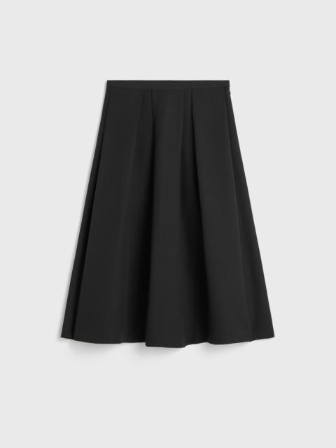 TOTEME Wool silk twinflower skirt black
