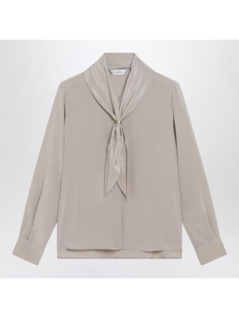 Max Mara Max Mara Rock Beige Silk Blouse With Scarf Women
