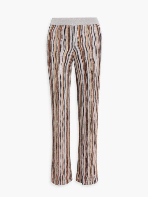 Missoni Sequin-embellished crochet-knit straight-leg pants