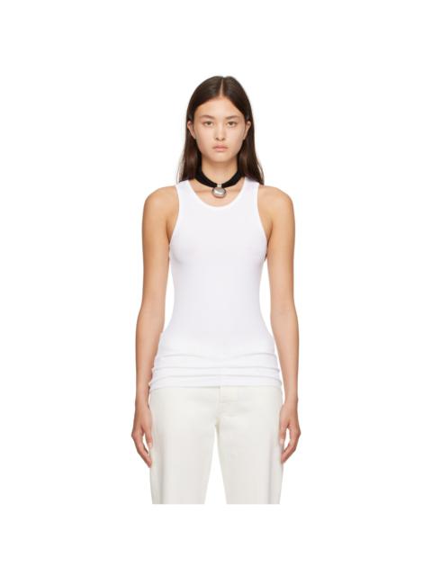 The Row White Halu Tank Top