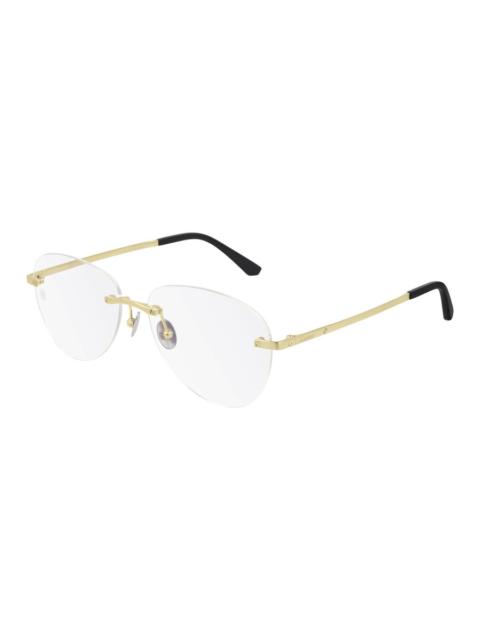 Cartier Cartier Santos de Cartier Demo Oval Men's Eyeglasses CT0254O 001 57