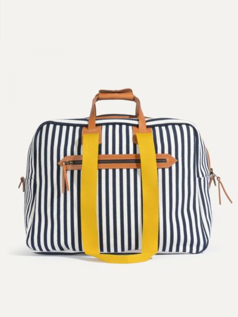 Bleu de Chauffe MISSAK AVIATOR TRAVEL BAG  -  SUMMER STRIPES