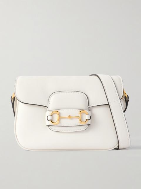 GUCCI Horsebit 1955 Leather Shoulder Bag