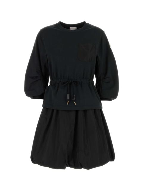 Moncler Moncler Women Black Cotton Sweatshirt Dress