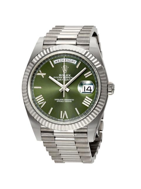 ROLEX Rolex Day-Date Automatic 18 Carat White Gold President Men's Watch 228239GNSRP