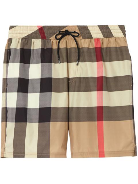 Check Drawcord Swim Shorts