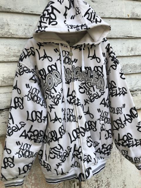 Other Designers Rock Revival - Victorious "Los Angeles" Graffiti Fullprint Oversized Hoodie