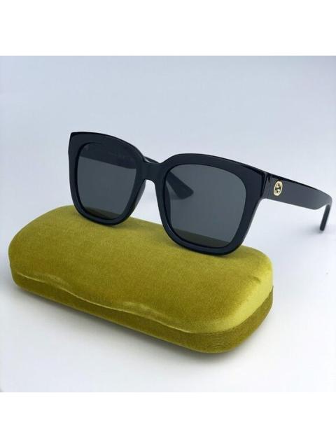 GUCCI NEW Gucci GG1338S 001 Black Green Grey Square Women Sunglasses