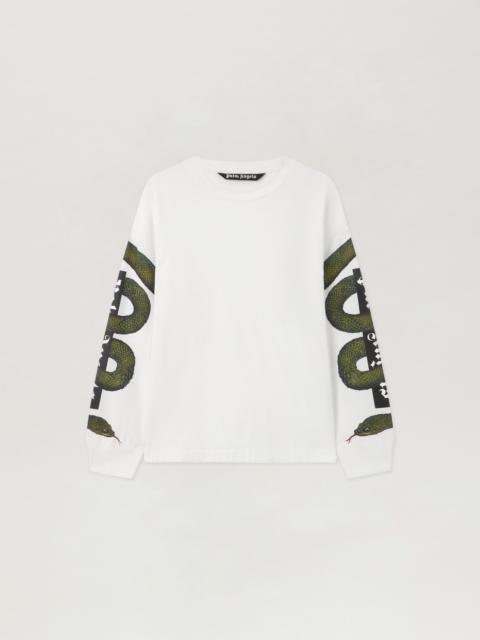 Palm Angels Snake Box Logo Long Sleeve T-Shirt