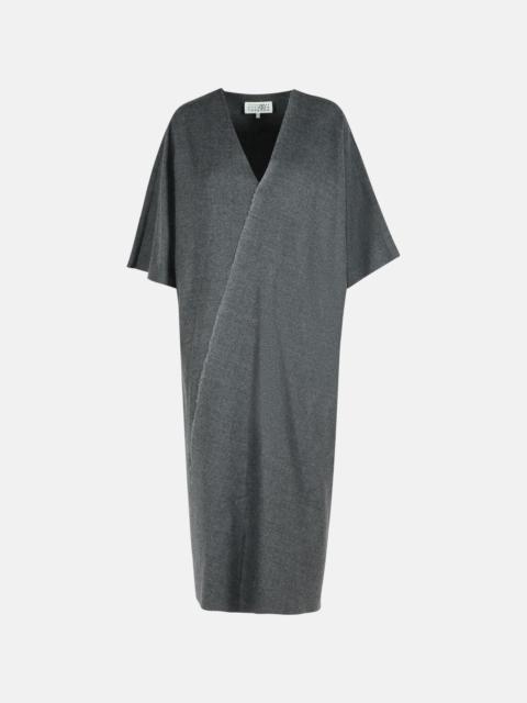 MM6 Maison Margiela GREY VIRGIN WOOL DRESS