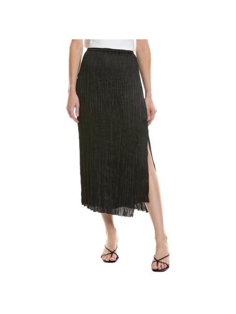 Vince Vince Crushed Overlay Midi Skirt