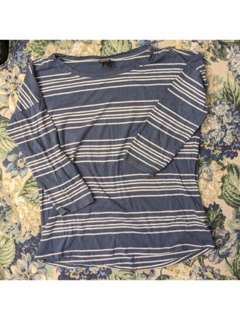 Patagonia Striped Boat neck Drop-Shoulder 3/4 Sleeve Top Small 6/8