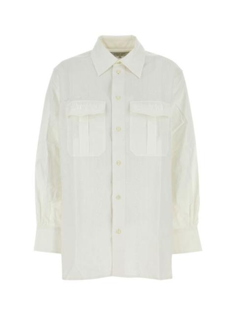 Marine Serre Woman White Cotton Shirt