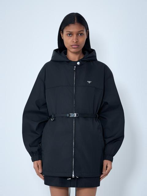 Prada Re-Nylon Hooded Belted Anorak Jacket