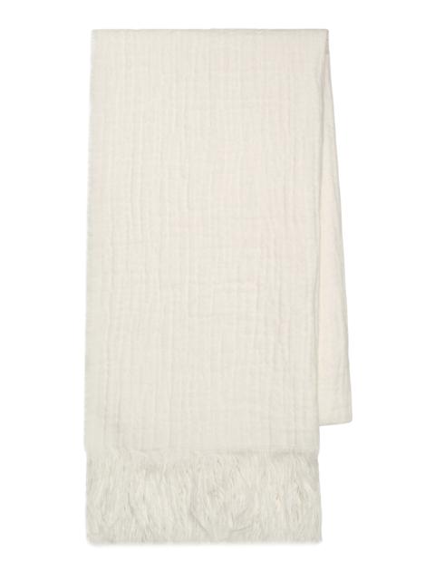 The Row Kastel Linen Scarf white