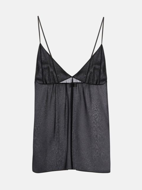 SAINT LAURENT Silk georgette camisole
