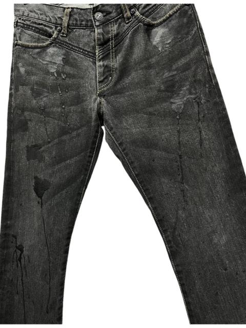 Other Designers GOSTAR DE FUGA - FUGA Black Vomit Splash Flared Denim