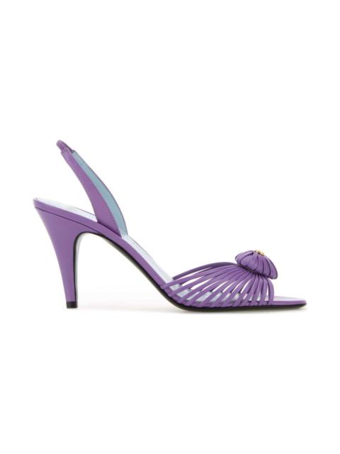 Valentino Purple Leather Royal Sandals