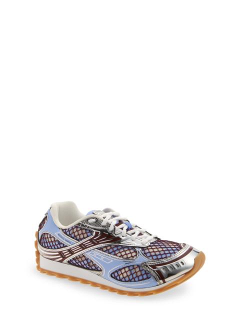Bottega Veneta Bottega Veneta Orbit Low Top Sneaker in 4766 Blu Bell/Barolo at Nordstrom