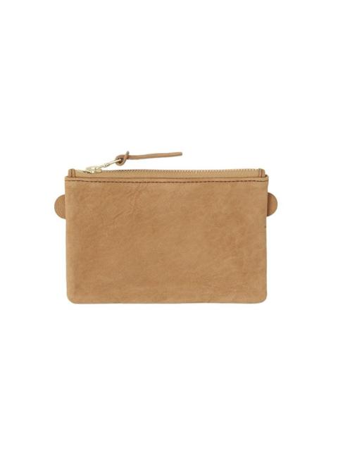 visvim LEATHER ESSENTIALS CASE (L) BEIGE