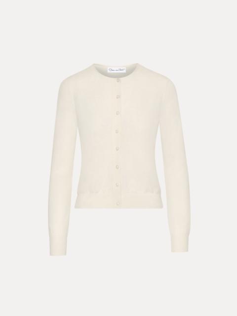 Oscar de la Renta WOOL-BLEND CARDIGAN