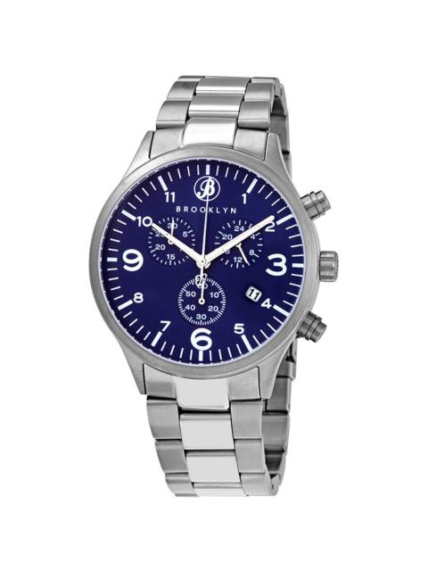 Other Designers Brooklyn Watch Co. Bedford Brownstone II Quartz Blue Dial Men's Watch 308-BLU-2