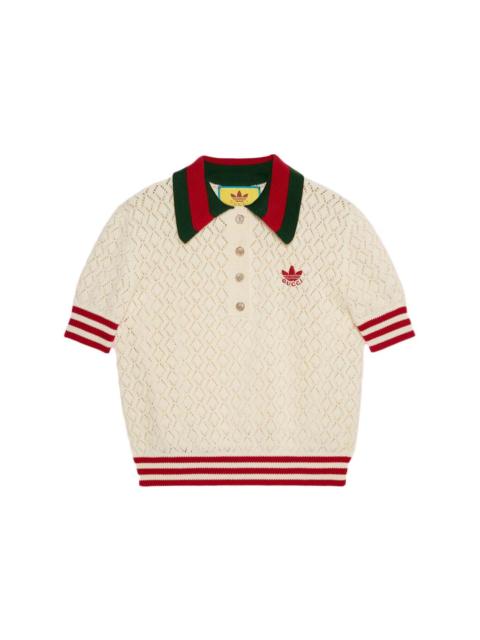 GUCCI Gucci x adidas Cotton Polo White