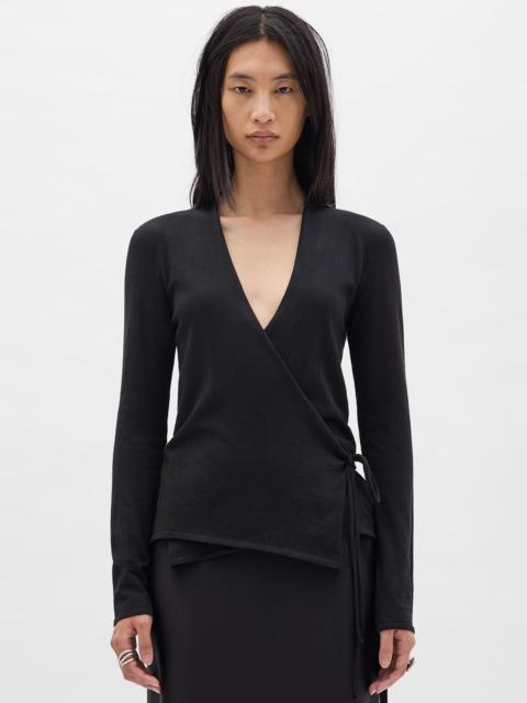 Ann Demeulemeester Fro Wrap Knit Cardigan