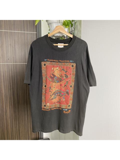 Other Designers Thrashed Faded Vintage 90s Bulurru Kangaroo Australia Art T