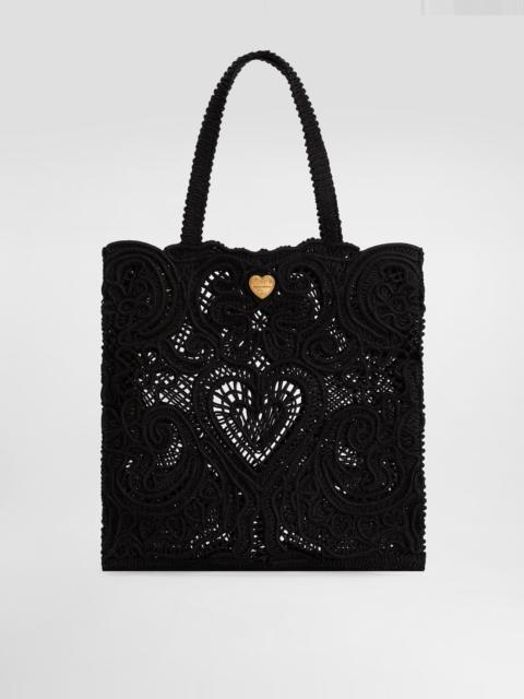 Dolce & Gabbana Medium cordonetto lace Beatrice shopper