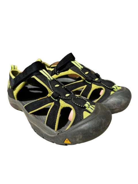 Keen Newport Sandals Hiking Closed Toe Waterproof Rubber Black Yellow Green 6