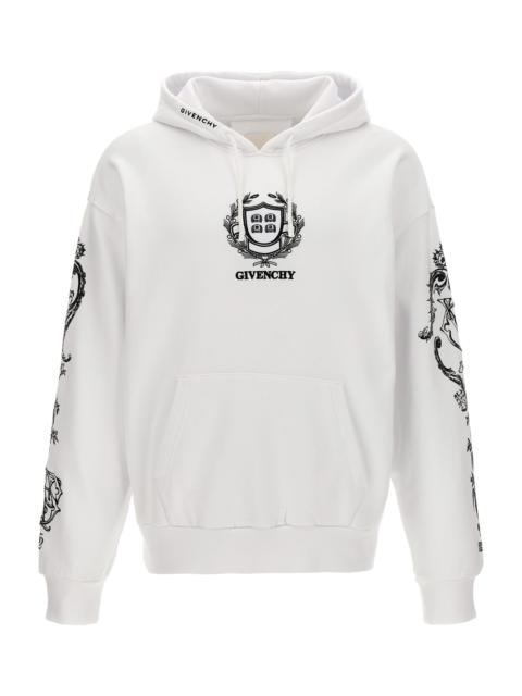 Embroidery And Print Hoodie