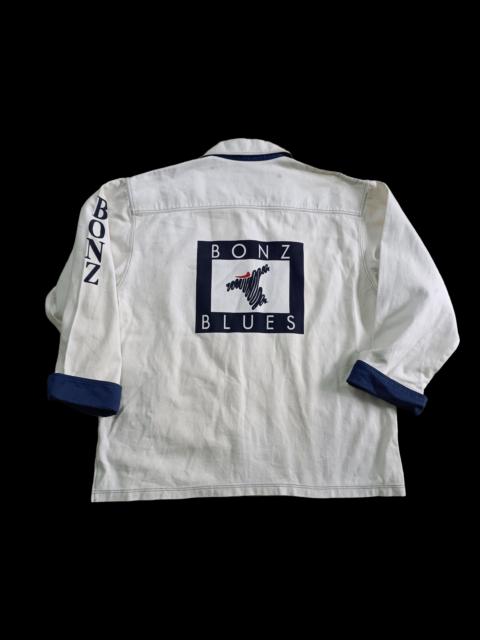 Other Designers Vintage BONZ Distressed Denim Jacket Made In New Zealand