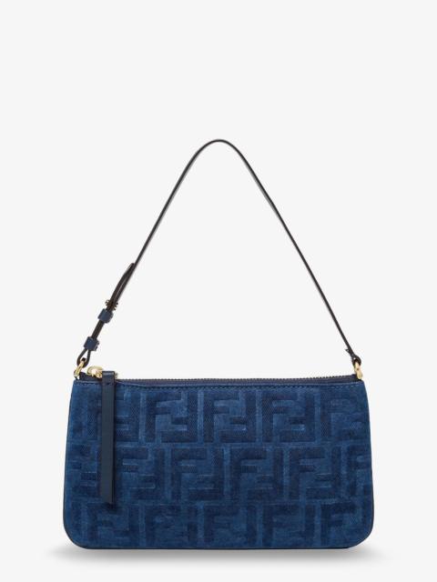 FENDI Fendi Flat Ff Fabric Shoulder Bag