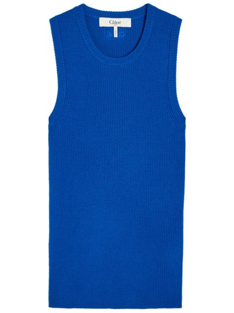 Chloé Chloe Ribbed Wool Tank top