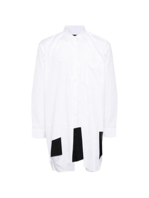 asymmetric long-sleeved shirt