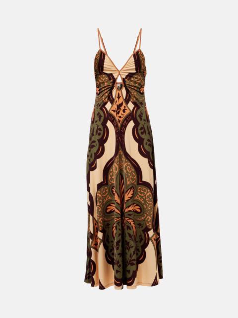Johanna Ortiz Printed jersey midi dress