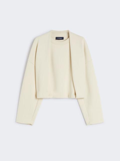 Sportmax Soft sweatshirt with double-layer effect