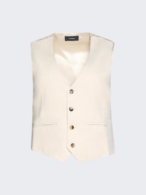 WARDROBE.NYC Spring Waistcoat Cream