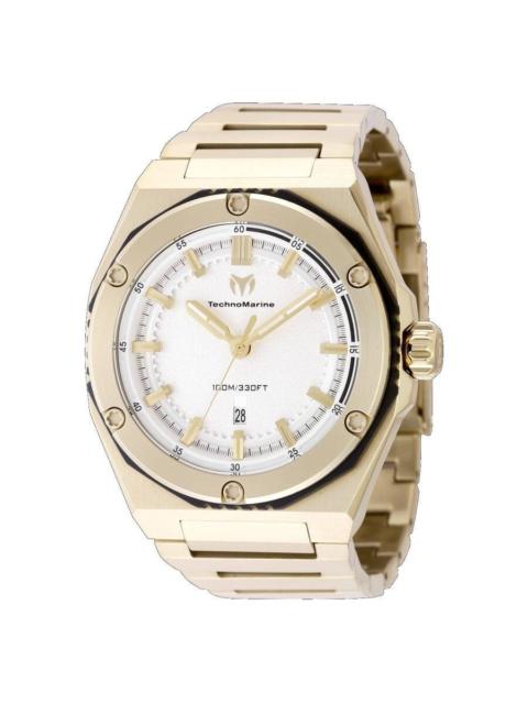 Other Designers Technomarine Coral Quartz Silver Dial Men's Watch TM-416077